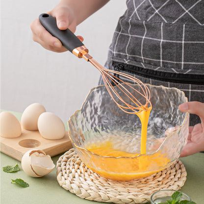 Grey And Rose Gold 7-Piece Kitchen Gadget Set - Stainless Steel Utensils with Comfort Grip Handles Tristar Online