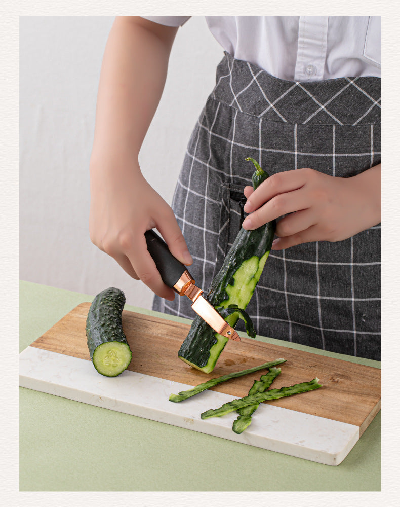 Green And Rose Gold 7-Piece Kitchen Gadget Set - Stainless Steel Utensils with Comfort Grip Handles Tristar Online