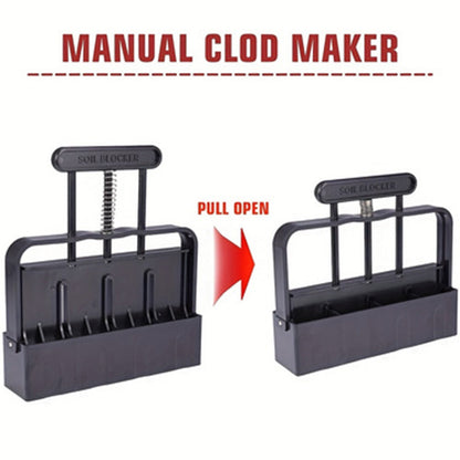 Black Manual Soil Blocker Tool - 5 x 5cm Block Maker for Seed Starting Tristar Online