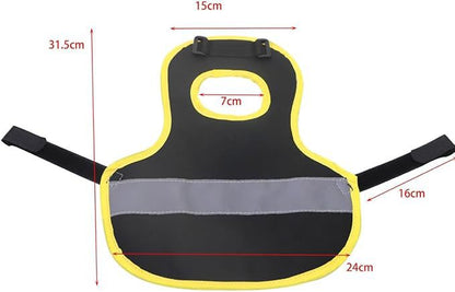 4 Pcs Black High Visibility Chicken & Duck Safety Vest - Reflective Poultry Jacket Tristar Online
