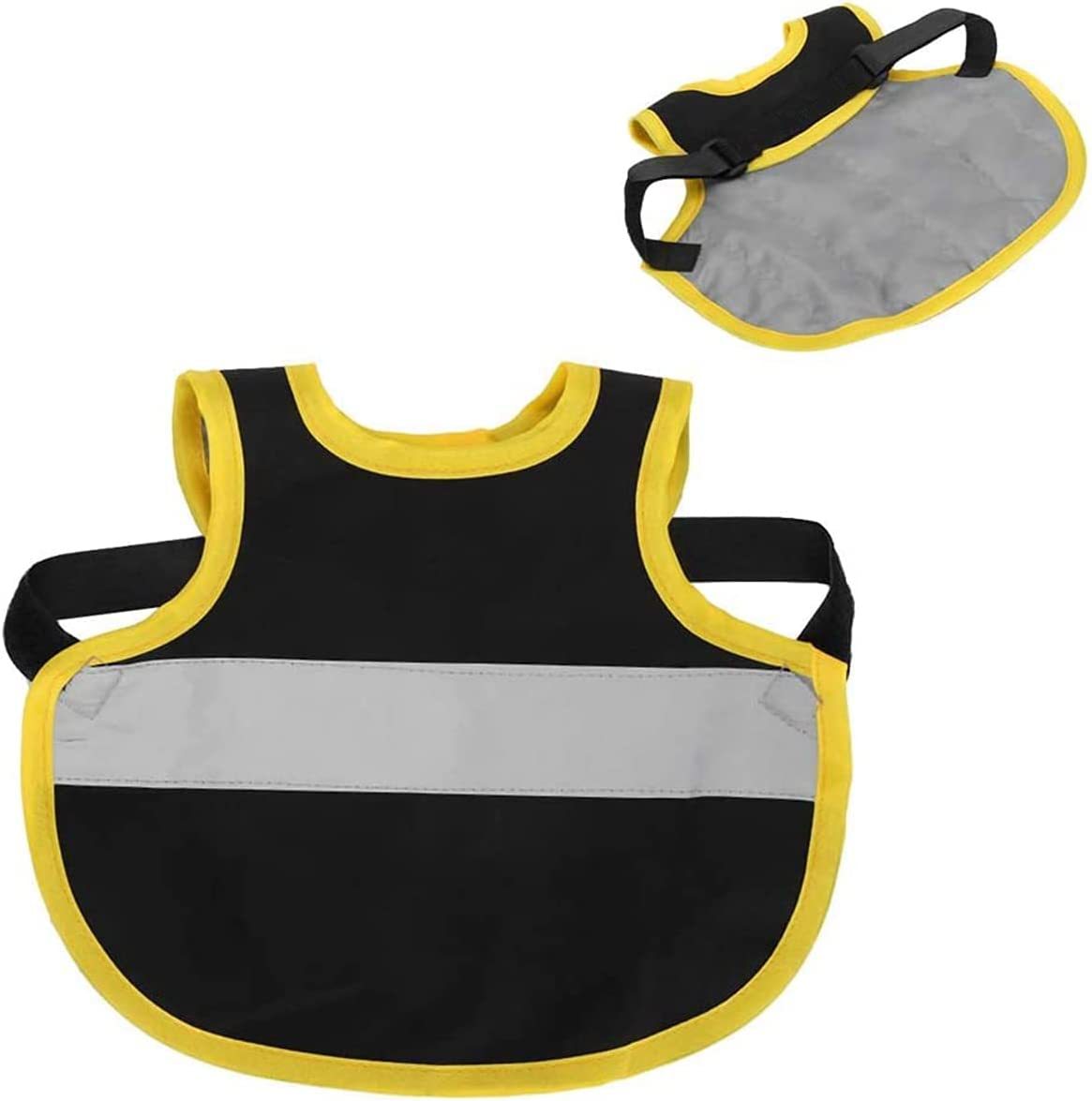 4 Pcs Black High Visibility Chicken & Duck Safety Vest - Reflective Poultry Jacket Tristar Online