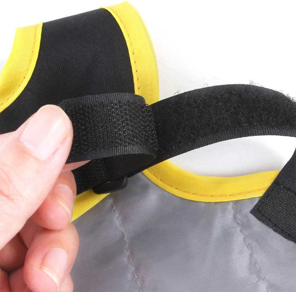 4 Pcs Black High Visibility Chicken & Duck Safety Vest - Reflective Poultry Jacket Tristar Online