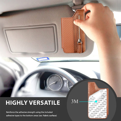 2 Pcs Khaki Multifunction Stick-On Phone Wallet - PU Leather Card Holder with Zipper & Flip Cover Tristar Online