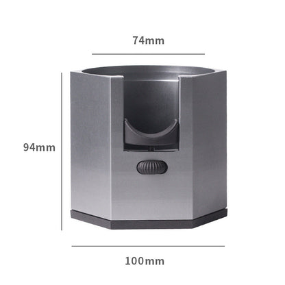 Dark Grey Diamond Professional Aluminum Espresso Tamping Station - Adjustable Portafilter Holder Stand Tristar Online