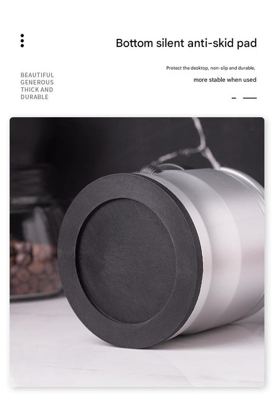 Dark Grey Diamond Professional Aluminum Espresso Tamping Station - Adjustable Portafilter Holder Stand Tristar Online