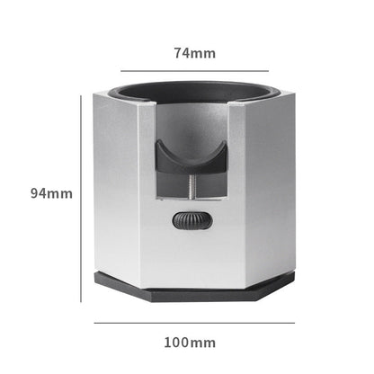 Silver Diamond Professional Aluminum Espresso Tamping Station - Adjustable Portafilter Holder Stand Tristar Online