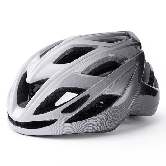 White And Black Gradient Lightweight Adult Bicycle Helmet - Adjustable Fit Road & Mountain Bike Safety Headgear (57-62cm) Tristar Online