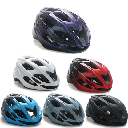 Blue And Black Gradient Lightweight Adult Bicycle Helmet - Adjustable Fit Road & Mountain Bike Safety Headgear (57-62cm) Tristar Online