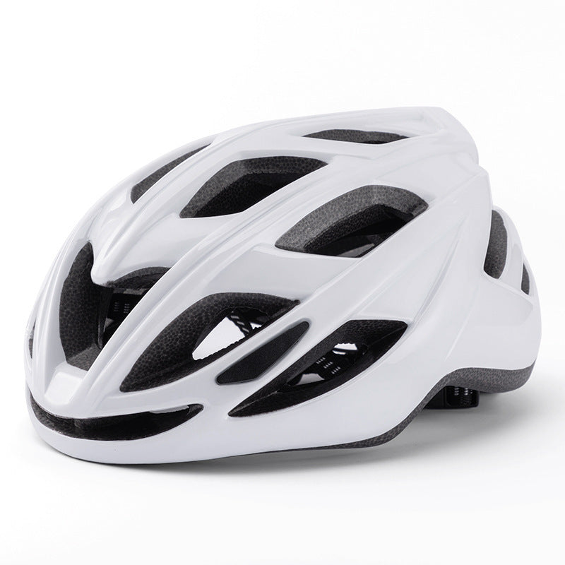 White Lightweight Adult Bicycle Helmet - Adjustable Fit Road & Mountain Bike Safety Headgear (57-62cm) Tristar Online