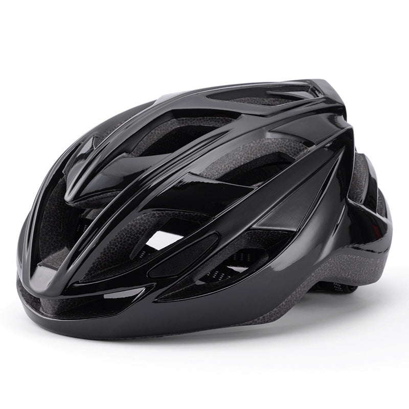 Black Lightweight Adult Bicycle Helmet - Adjustable Fit Road & Mountain Bike Safety Headgear (57-62cm) Tristar Online