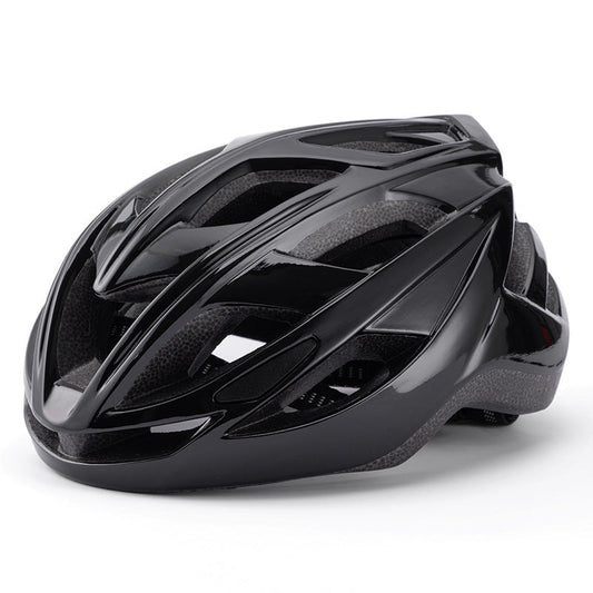Black Lightweight Adult Bicycle Helmet - Adjustable Fit Road & Mountain Bike Safety Headgear (57-62cm) Tristar Online