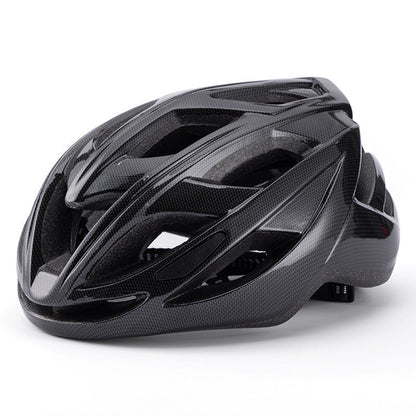 Carbon Fiber Black Lightweight Adult Bicycle Helmet - Adjustable Fit Road & Mountain Bike Safety Headgear (57-62cm) Tristar Online