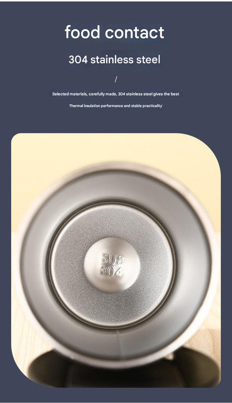 Gold Sleek Insulated Stainless Steel Coffee Tumbler Set (400ml & 500ml) - One-Touch Lid Travel Mugs Tristar Online