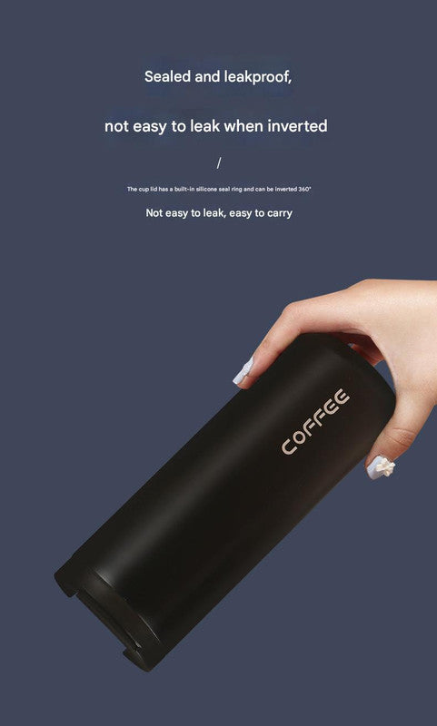 Blue Gradient Color Sleek Insulated Stainless Steel Coffee Tumbler Set (400ml & 500ml) - One-Touch Lid Travel Mugs Tristar Online