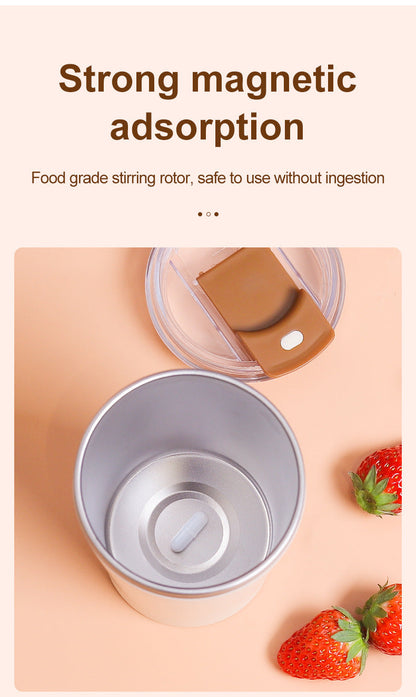 White 316 Stainless Steel Rechargeable Electric Self-Stirring Mug - 420ml Automatic Mixing Cup with Magnetic Rotor Tristar Online