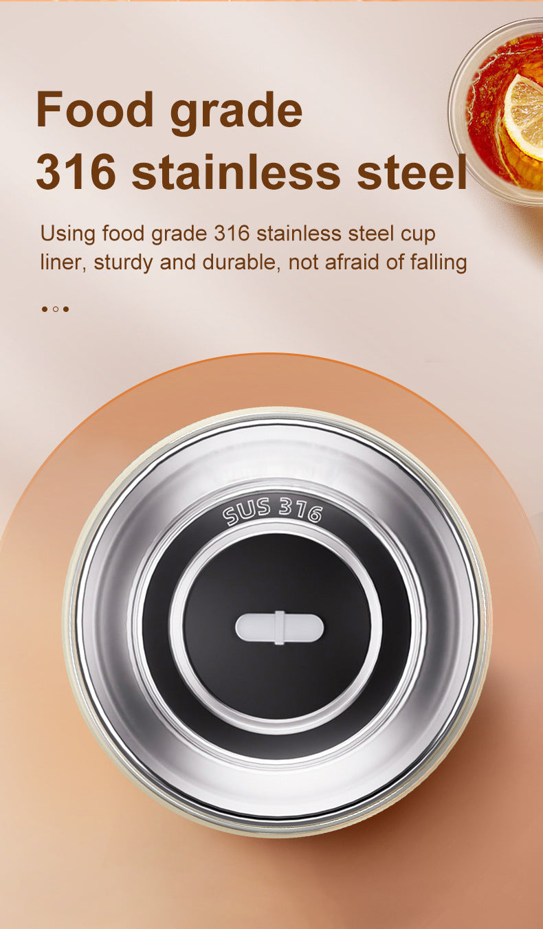 White 316 Stainless Steel Rechargeable Electric Self-Stirring Mug - 420ml Automatic Mixing Cup with Magnetic Rotor Tristar Online
