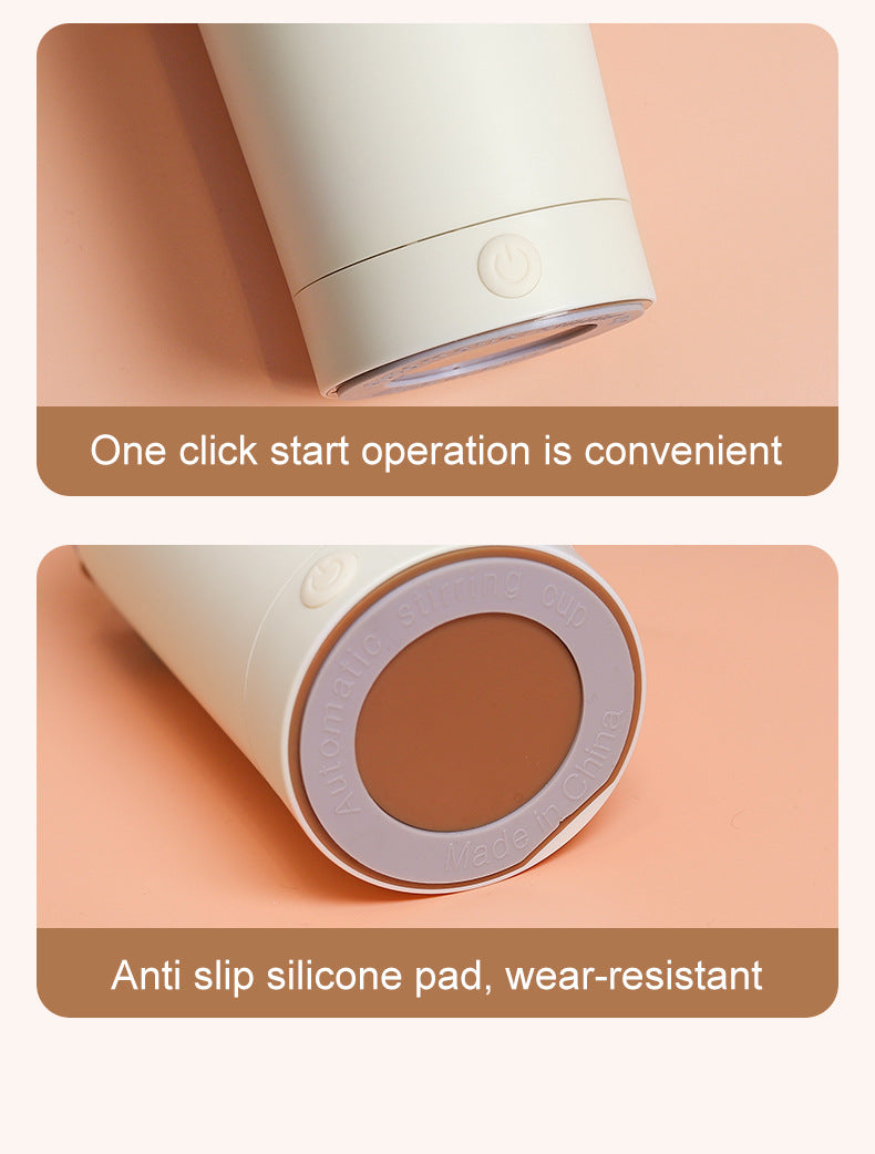 White 316 Stainless Steel Rechargeable Electric Self-Stirring Mug - 420ml Automatic Mixing Cup with Magnetic Rotor Tristar Online