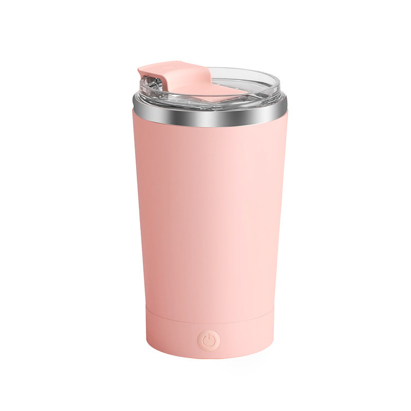 Pink 316 Stainless Steel Rechargeable Electric Self-Stirring Mug - 420ml Automatic Mixing Cup with Magnetic Rotor Tristar Online