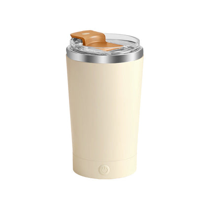 Light Yellow 316 Stainless Steel Rechargeable Electric Self-Stirring Mug - 420ml Automatic Mixing Cup with Magnetic Rotor Tristar Online