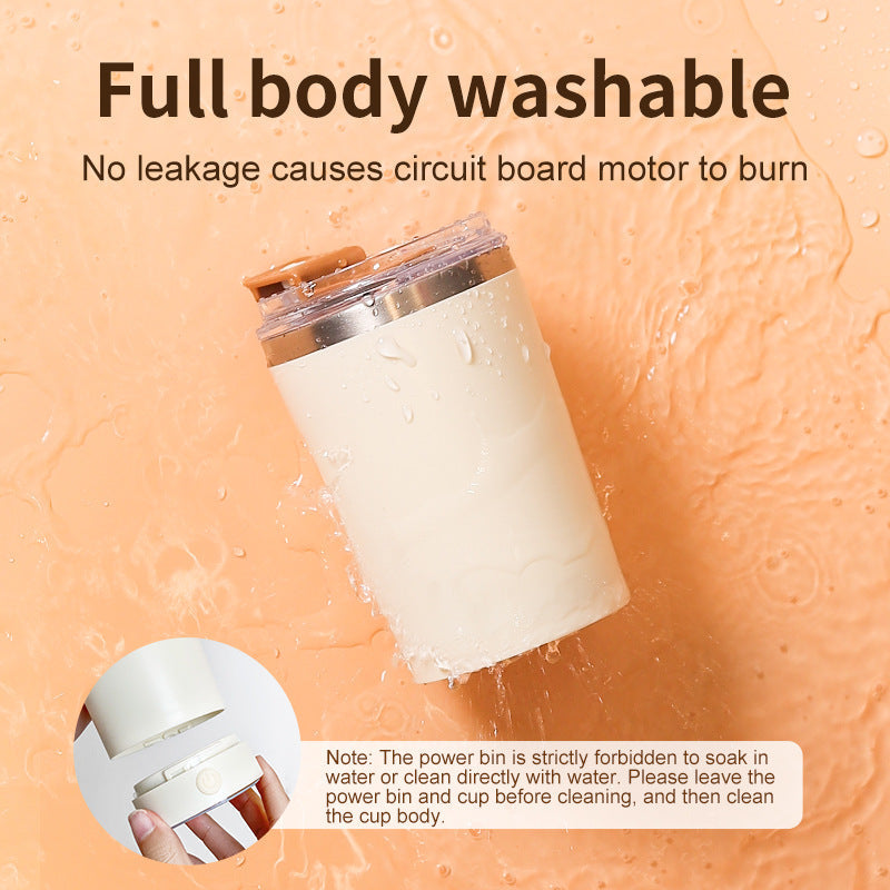 Light Yellow 316 Stainless Steel Rechargeable Electric Self-Stirring Mug - 420ml Automatic Mixing Cup with Magnetic Rotor Tristar Online