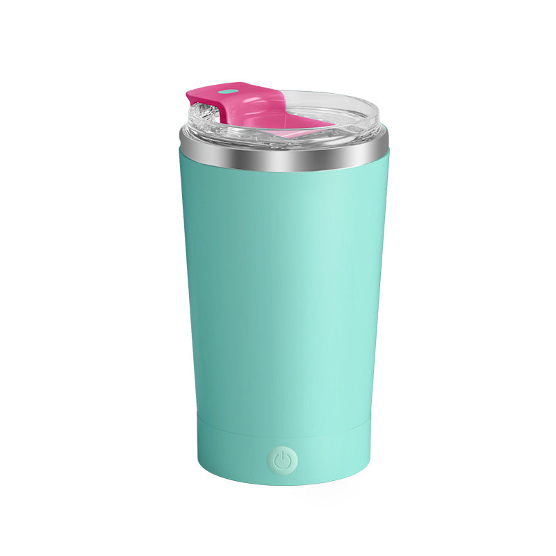Light Blue 316 Stainless Steel Rechargeable Electric Self-Stirring Mug - 420ml Automatic Mixing Cup with Magnetic Rotor Tristar Online