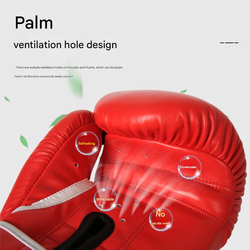 Blue And Silver Durable 8oz PU Leather Boxing Gloves - Padded & Ventilated for Training Tristar Online