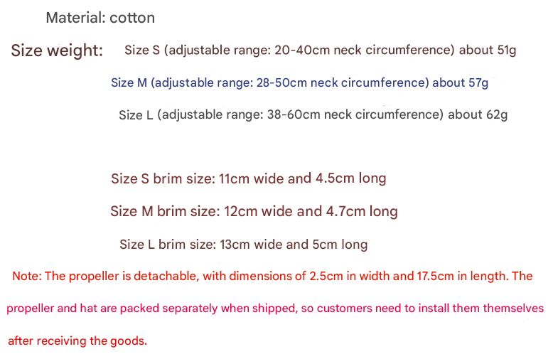 L Red Pet Baseball Cap with Spinning Propeller - Colorful Fun Design - See Details for Sizing Tristar Online