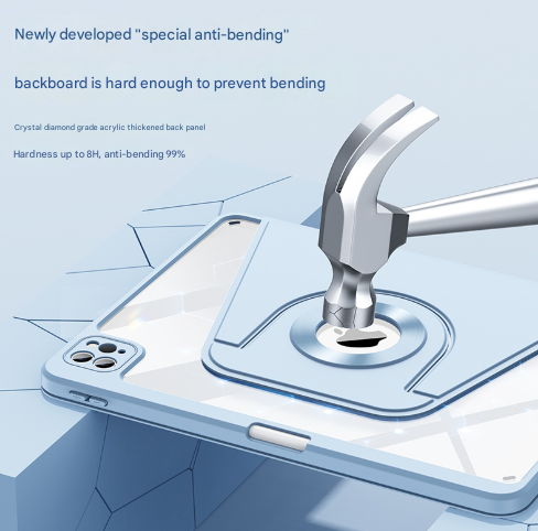 Black 360 Rotating Protective Case for iPad Air 5/4 & Pro 11 (2018-2022) with Pencil Holder Tristar Online