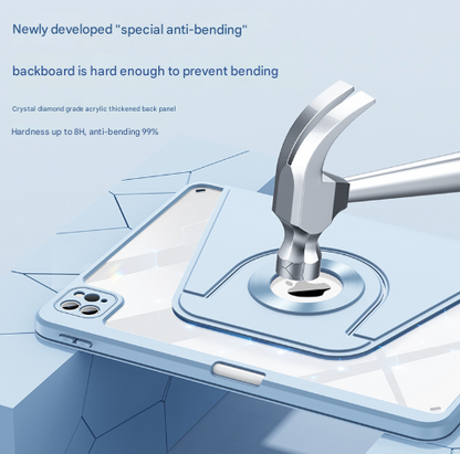 Black 360 Rotating Protective Case for iPad Air 5/4 & Pro 11 (2018-2022) with Pencil Holder Tristar Online