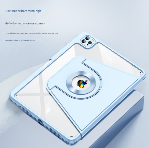 Black 360 Rotating Protective Case for iPad Air 5/4 & Pro 11 (2018-2022) with Pencil Holder Tristar Online