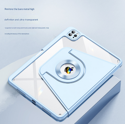 Black 360 Rotating Protective Case for iPad Air 5/4 & Pro 11 (2018-2022) with Pencil Holder Tristar Online