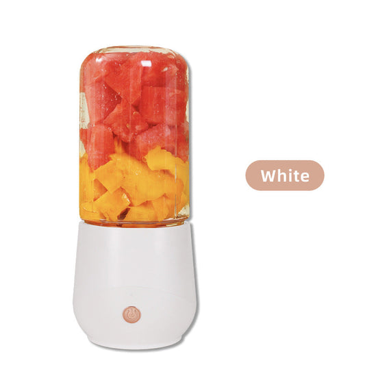White Compact Portable Blender - USB Rechargeable Mini Juicer Cup with 4 Blades Tristar Online