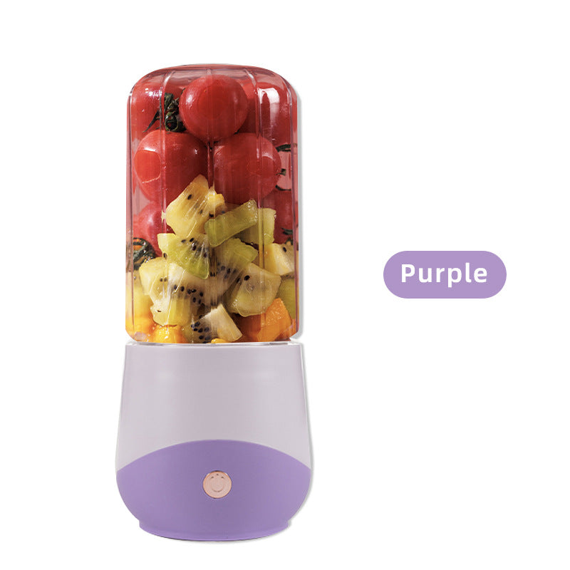 Purple Compact Portable Blender - USB Rechargeable Mini Juicer Cup with 4 Blades Tristar Online