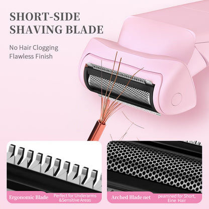 Pink 2-in Women's Electric Body & Bikini Trimmer Kit - Painless Ultra-Close Shaver Tristar Online