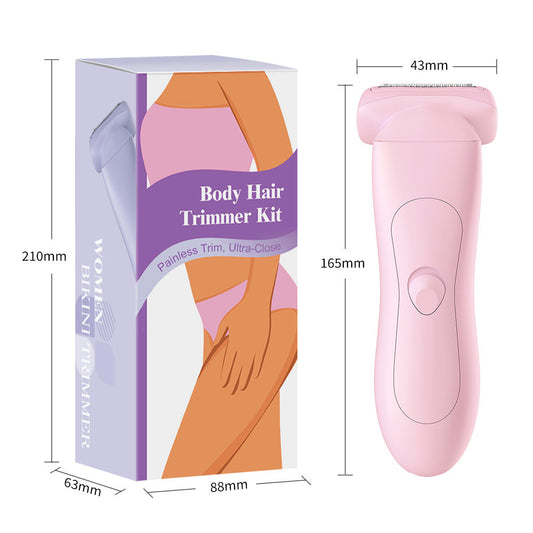 Pink (Precision cutter head) Women's Electric Body & Bikini Trimmer Kit - Painless Ultra-Close Shaver Tristar Online