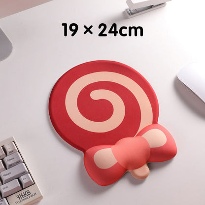 Red Lollipop Ergonomic Keyboard Wrist Rest & Mouse Pad Set - 2-Piece Comfort Combo Tristar Online