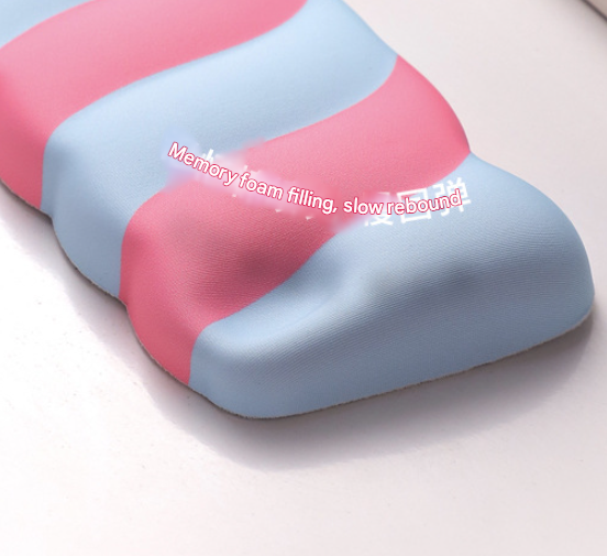 Blue 2PCS Ergonomic Wavy Keyboard Wrist Rest - Comfortable Typing Support Cushion Tristar Online