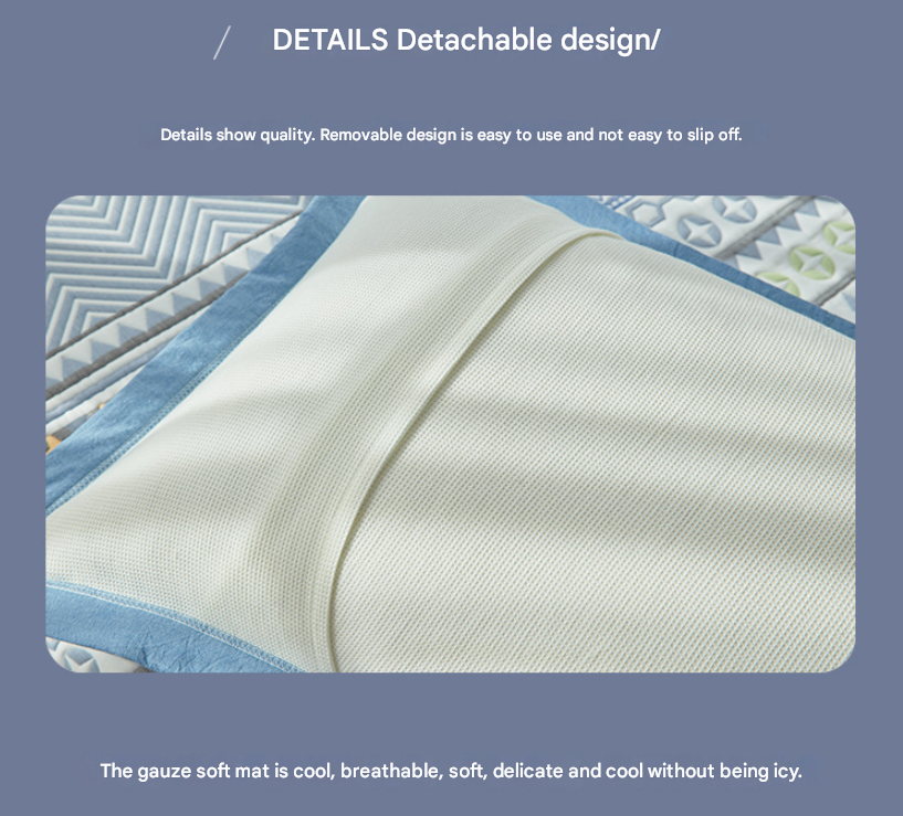 Orange Blue Premium 6-Layer Cotton Gauze Pillowcase Pair - Ultra Soft & Breathable (56x80cm) Tristar Online