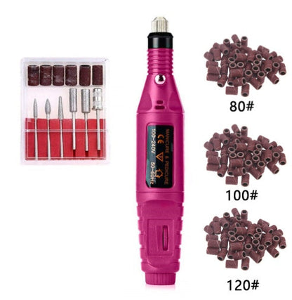 Regular Set With 50*3 Sanding Ring Portable Electric Nail Drill Kit - USB Manicure Pedicure Polishing & Shaping Tool Set Tristar Online