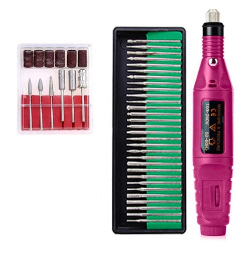 Regular Set Act As Go-between Portable Electric Nail Drill Kit - USB Manicure Pedicure Polishing & Shaping Tool Set Tristar Online