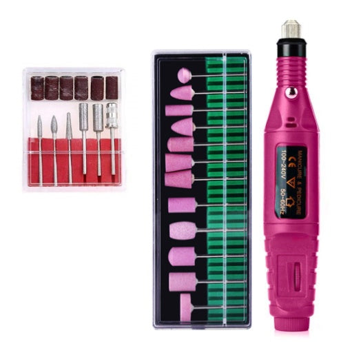 Regular Set With Ceramic Grinding Needle Portable Electric Nail Drill Kit - USB Manicure Pedicure Polishing & Shaping Tool Set Tristar Online