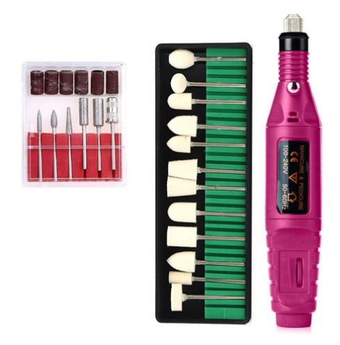 Regular Set With Wool Grinding Needle Portable Electric Nail Drill Kit - USB Manicure Pedicure Polishing & Shaping Tool Set Tristar Online