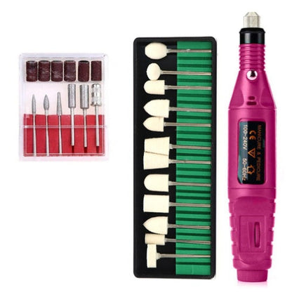 Regular Set With Wool Grinding Needle Portable Electric Nail Drill Kit - USB Manicure Pedicure Polishing & Shaping Tool Set Tristar Online