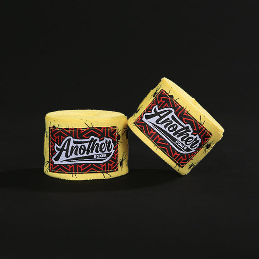 Yellow Spider Pro Grade 5m Boxing Hand Wraps - Printed Elastic Bandages for Training & Combat Sports (1 Pair) Tristar Online