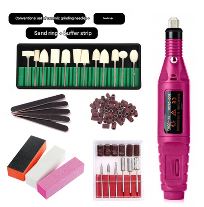 Woolly (7-in-1) Electric Nail Drill Kit - USB Manicure Pedicure Polishing & Shaping Tool Set Tristar Online