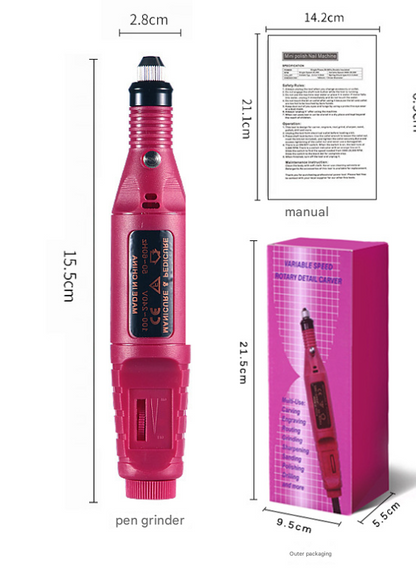 Woolly (7-in-1) Electric Nail Drill Kit - USB Manicure Pedicure Polishing & Shaping Tool Set Tristar Online