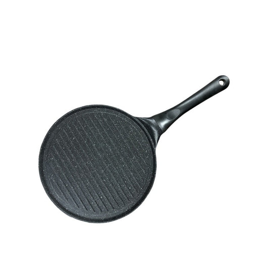 Black Steak + Black Handle (Gas Model) Non-Stick Pancake Pan - 7-Hole Fun Shapes Breakfast Griddle (27cm) Tristar Online