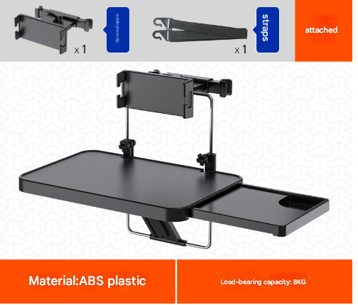Load Capacity 8kg Multi-Function Car Steering Wheel & Seat Back Tray - Foldable Desk with Drink Holder Tristar Online