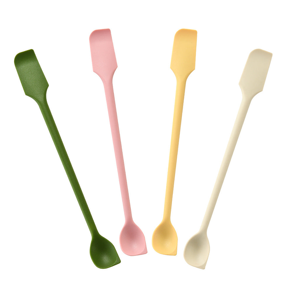 12-Piece Double-Ended Silicone Spatula & Jar Scraper Set - 4 Colors (Yellow, Green, Pink, White) Tristar Online
