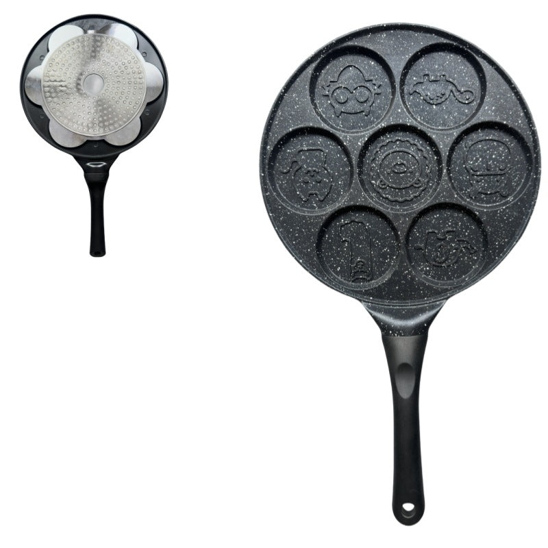 Black Cartoon Versatile Non-Stick Frying Pan (27cm) - Induction Ready Skillet for Everyday Cooking Tristar Online